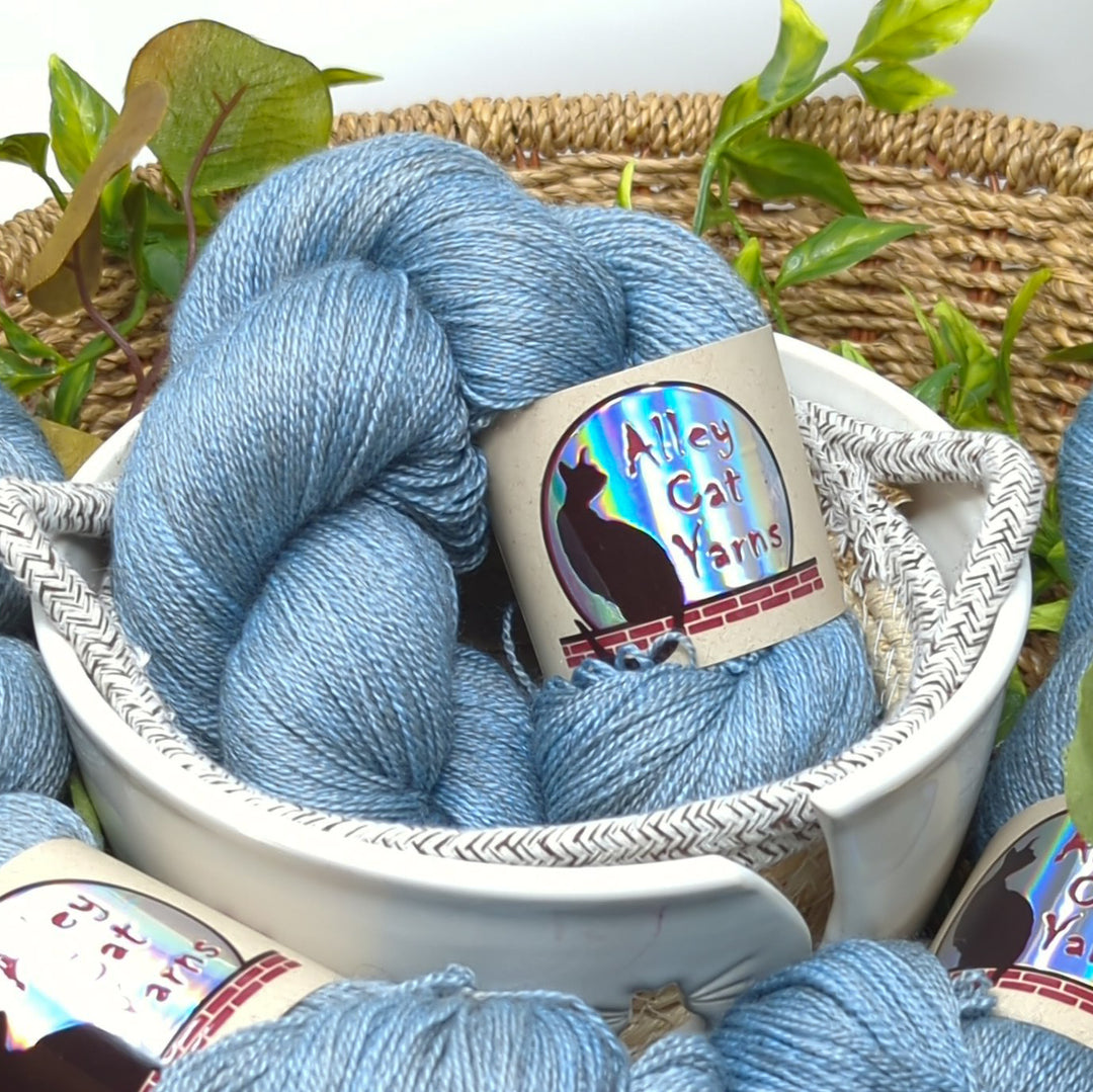 Silk Yak Lace: Sky Blue