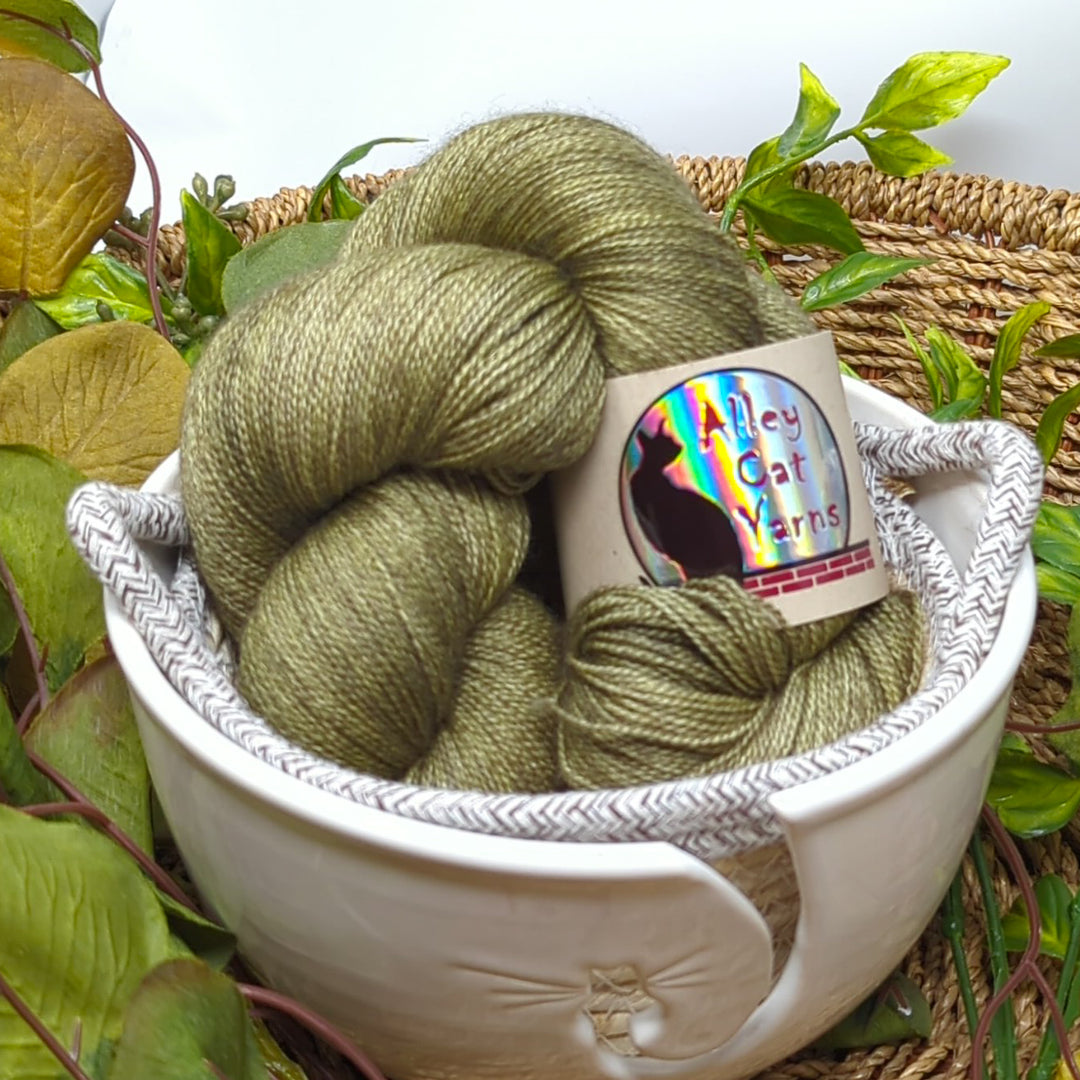 Silk Yak Lace: Tonal Fern