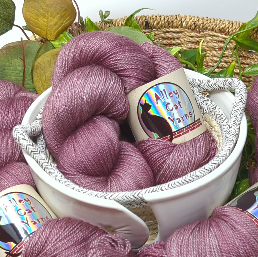 Silk Yak Lace: Light Mauve
