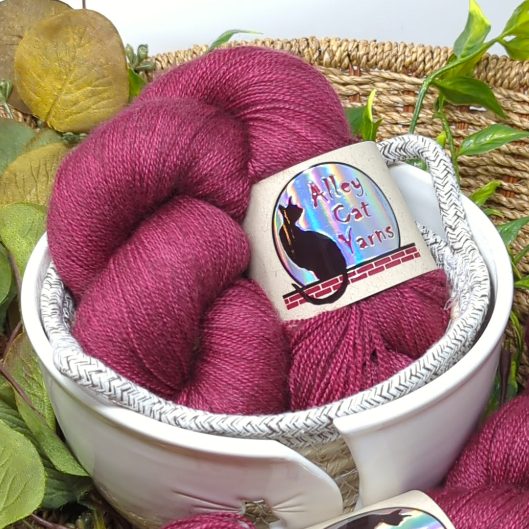 Silk Yak Lace: Raspberry