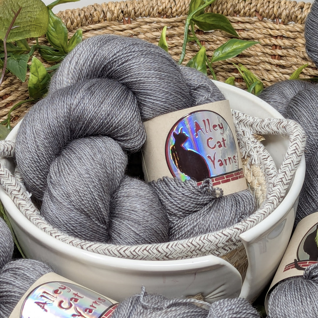 Silk Yak Lace: Pewter