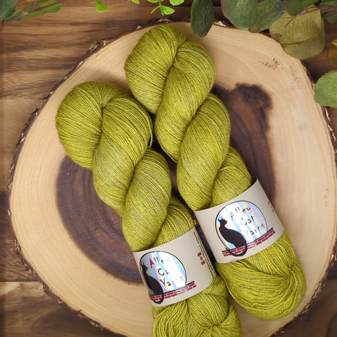 Silk Yak Lace: Chartreuse