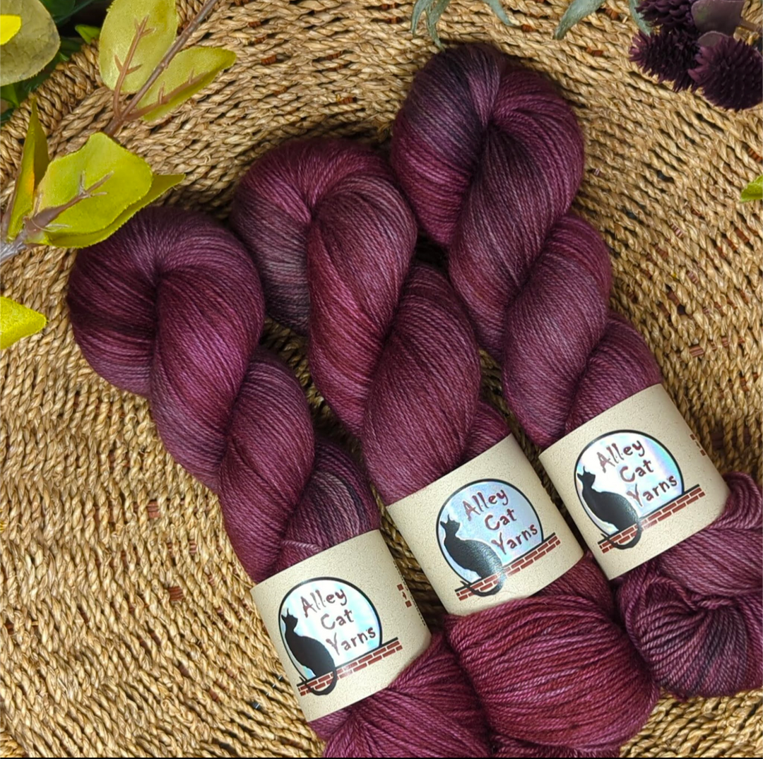 Leo BFL Sock: Amethyst Dusk