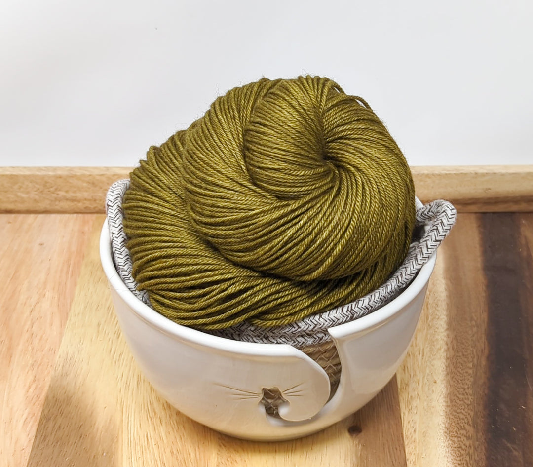 Silk Yak Fingering: Olive